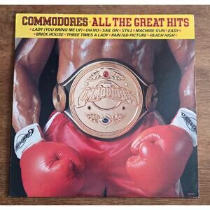Commodores: All The Great Hits Vinyl LP 1982 Motown Records